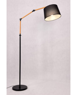 LAMPA STOJĄCA PODŁOGOWA CZARNA CORSUS