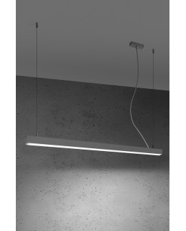 Lampa wisząca PINNE 117 szara 4000K Sollux TH.070