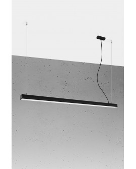 Lampa wisząca PINNE 150 czarna 3000K Sollux TH.084