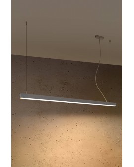 Lampa wisząca PINNE 150 szara 3000K Sollux TH.085