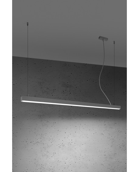 Lampa wisząca PINNE 150 szara 4000K Sollux TH.088