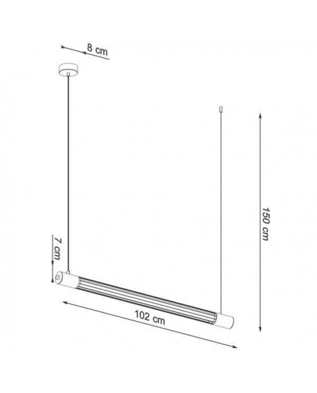 Lampa wisząca VALO czarne Sollux TH.008CZ