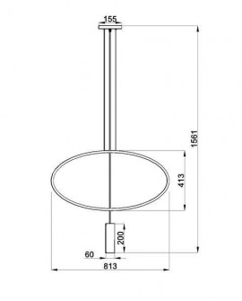 Lampa wisząca HOLAR 1 czarna Sollux TH.016CZ