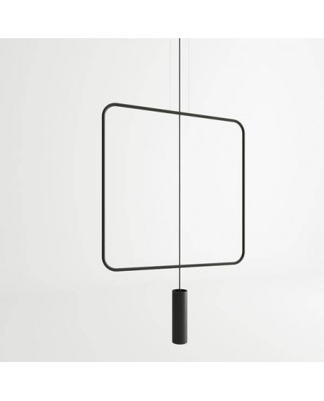 Lampa wisząca RANA 1 czarna Sollux TH.018CZ