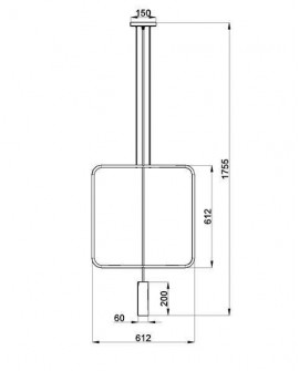 Lampa wisząca RANA 1 czarna Sollux TH.018CZ