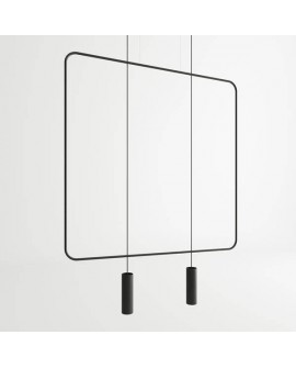 Lampa wisząca RANA 2 czarna Sollux TH.019CZ