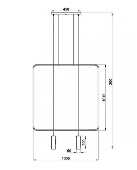 Lampa wisząca RANA 2 czarna Sollux TH.019CZ