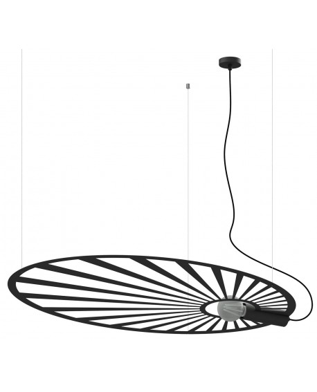 Lampa wisząca LEHDET czarna Sollux TH.001CZ