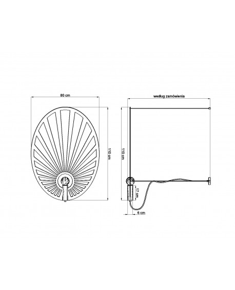 Lampa wisząca LEHDET czarna Sollux TH.001CZ