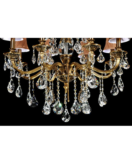 KLASYCZNY ŻYRANDOL KRYSZTAŁOWY LUSSINARE W8