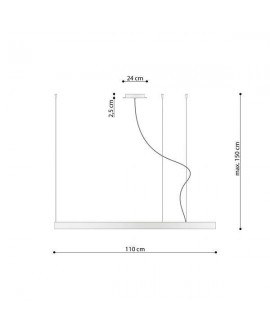Żyrandol RIO 110 biały LED 4000K Sollux TH.111