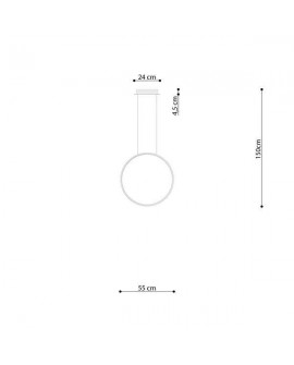 Lampa wisząca RIO 55 biały LED 3000K Sollux TH.113