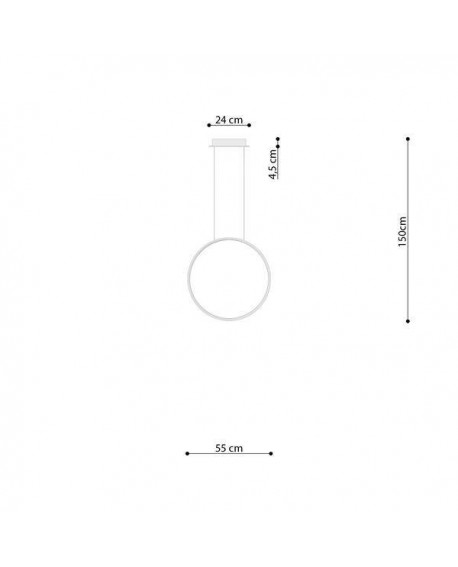 Lampa wisząca RIO 55 biały LED 3000K Sollux TH.113