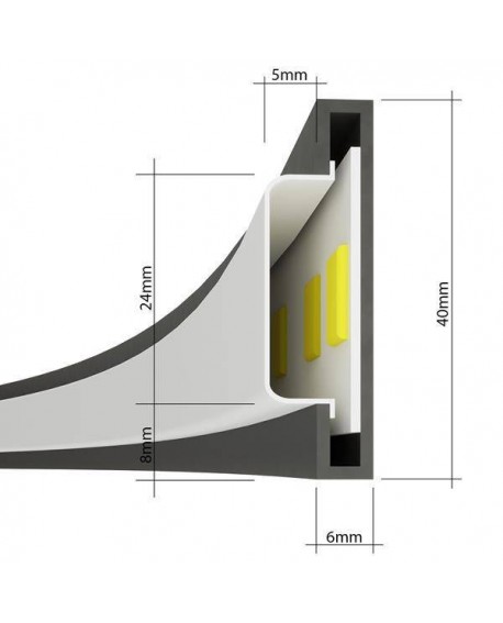 Lampa wisząca RIO 55 biały LED 3000K Sollux TH.113