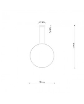 Lampa wisząca RIO 78 biały LED 3000K Sollux TH.117