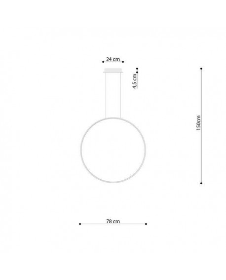 Lampa wisząca RIO 78 biały LED 3000K Sollux TH.117