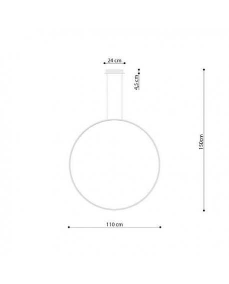 Lampa wisząca RIO 110 biały LED 3000K Sollux TH.121