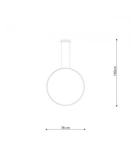 Lampa wisząca RIO 78 złota LED 4000K Sollux TH.140