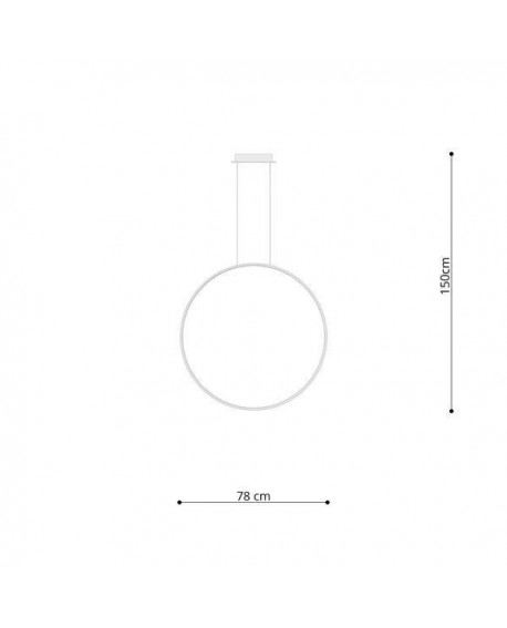 Lampa wisząca RIO 78 złota LED 4000K Sollux TH.140