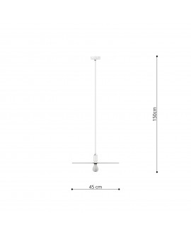 Lampa wisząca SIRKEL 45 czarny Sollux TH.145