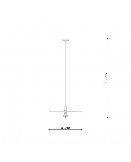 Lampa wisząca SIRKEL 45 czarny Sollux TH.145