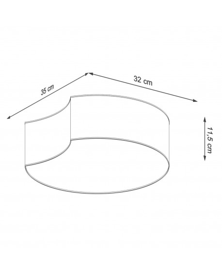 Plafon CIRCLE 1 biały Sollux SL.1050