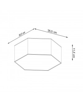 Plafon SUNDE 11 biały Sollux SL.1056