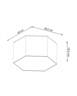 Plafon SUNDE 15 biały Sollux SL.1058
