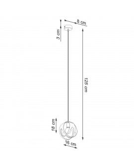 Lampa wisząca TULOS 1 biała Sollux SL.1083