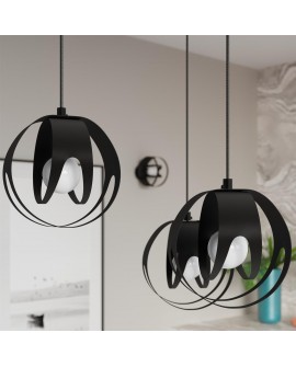 Lampa wisząca TULOS 1 czarna Sollux SL.1087