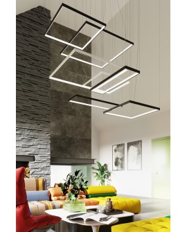 Żyrandol NELYA L czarny LED 3000K Sollux TH.154