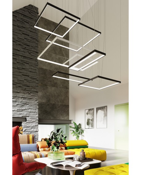 Żyrandol NELYA L czarny LED 3000K Sollux TH.154