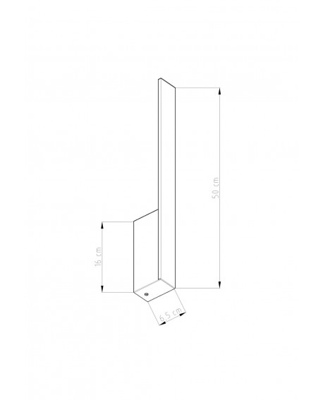 Kinkiet LAHTI S czarny LED 3000K Sollux TH.183