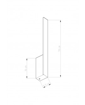 Kinkiet LAHTI M czarny LED 3000K Sollux TH.189