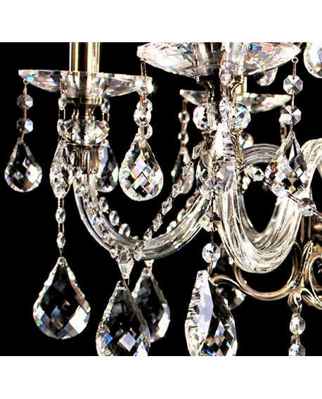 KLASYCZNY ŻYRANDOL KRYSZTAŁOWY BIANCA W6