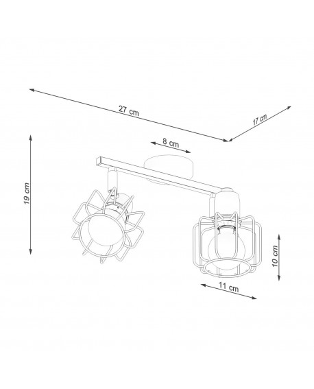 Plafon BELUCI 2 biały Sollux SL.1112