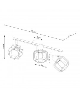 Plafon BELUCI 3 biały Sollux SL.1113