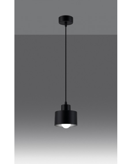 Lampa wisząca SAVAR 1 czarna Sollux SL.1132