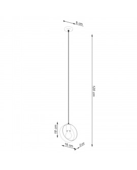 Lampa wisząca TITRAN 1 biała Sollux SL.1137