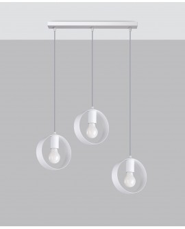 Lampa wisząca TITRAN 3 biała Sollux SL.1138