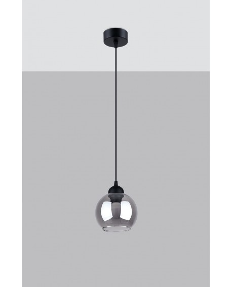 Lampa wisząca ALINO 1 czarna Sollux SL.1141