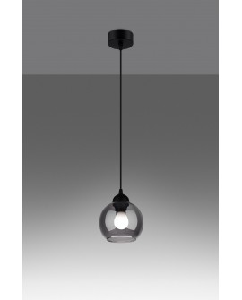 Lampa wisząca ALINO 1 czarna Sollux SL.1141