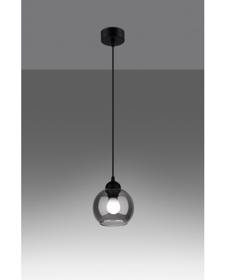 Lampa wisząca ALINO 1 czarna Sollux SL.1141