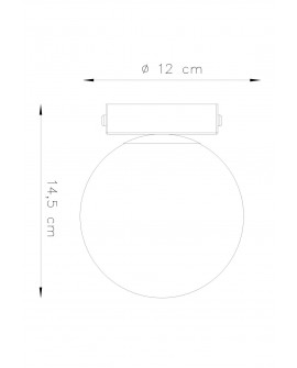 Plafon YOLI 1 czarny Sollux SL.1151