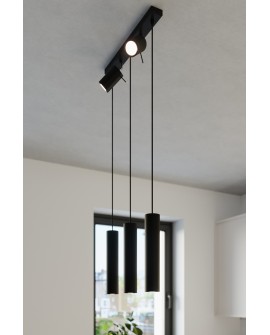 Lampa wisząca RING 3 czarny Sollux SL.1099