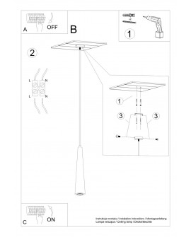 Lampa wisząca SULA 1 naturalne drewno Sollux SL.1100