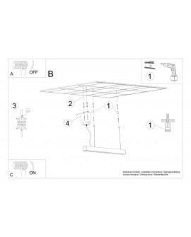 Lampa wisząca PINNE 200 biała 3000K Sollux TH.228