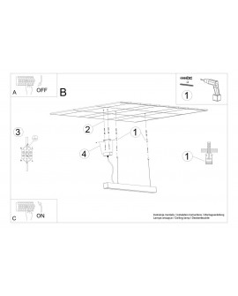 Lampa wisząca PINNE 200 czarna 3000K Sollux TH.229