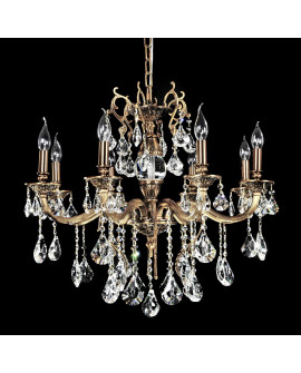 KLASYCZNY ŻYRANDOL KRYSZTAŁOWY LUSSINARE W8