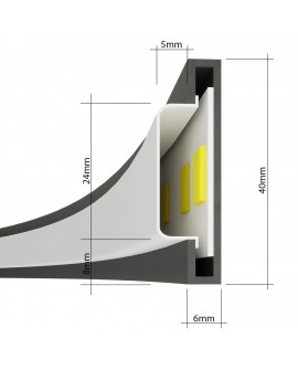 Lampa wisząca RIO 55 złota LED 3000K Sollux TH.220